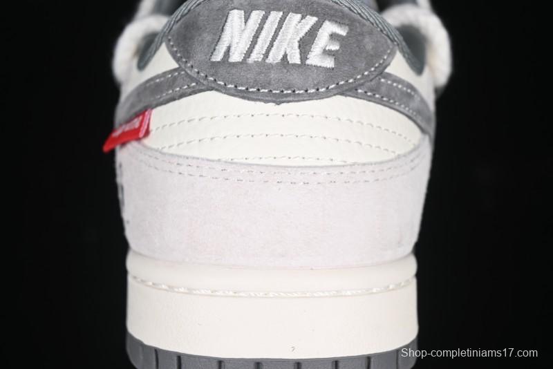 Nike SB Dunk Low Carhartt x Supreme Collaboration Anniversary Edition Customized Low-Top Casual Skate Shoes - YX5066-239