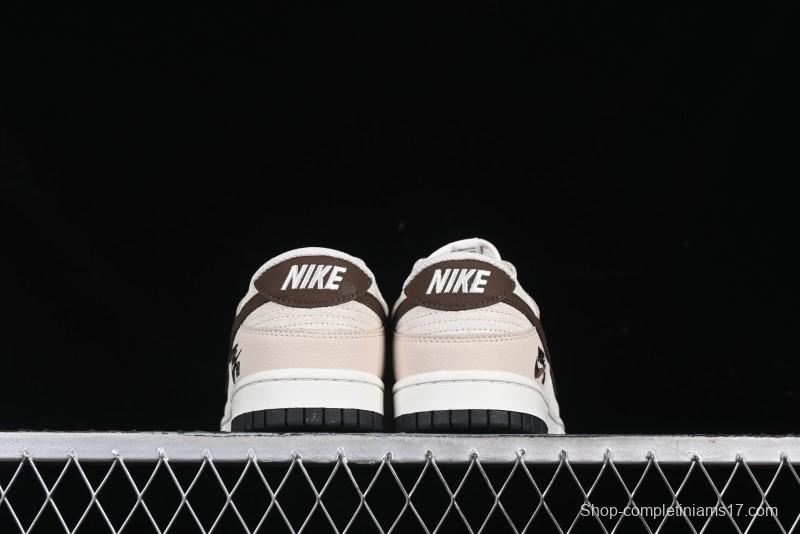 Nike SB Dunk Low Burberry Collaboration Patch Brown Swoosh Anniversary Custom Low-Top Casual Skate Shoes - DJ2024-088