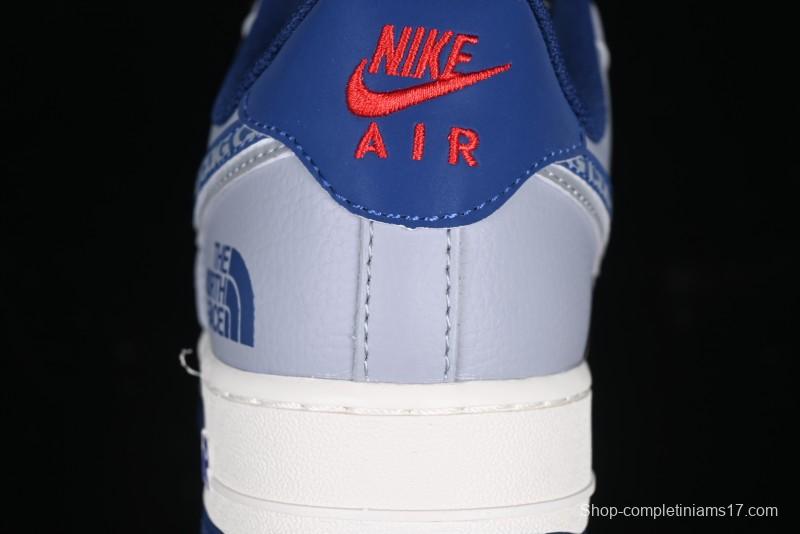 Nike Air Force 1 '07 Low The North Face x CDG Blue Double Swoosh Casual Sneakers - DM6688-019
