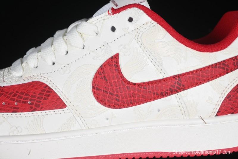 Nike Court Vision Lo 2025 Year of the Snake Theme Campus Casual Sneakers - CD5463-100