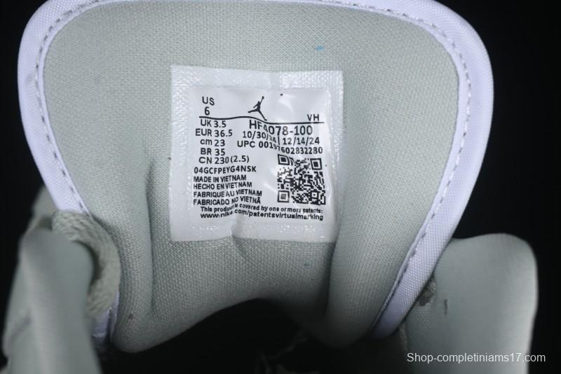 Nike Air Jordan 1 Low AJ1 Amber Green Low-Top Casual Sneakers - HF4078-100