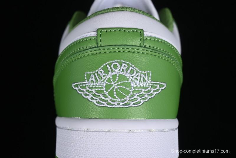Nike Air Jordan 1 Low AJ1 White Green Low Top Lifestyle Basketball Shoes - HF4823-100