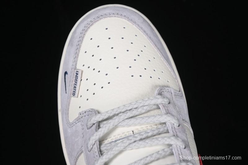 Nike SB Dunk Low UN Collaboration Anniversary Edition Custom Lifestyle Sneakers with Black Swoosh and Gum Sole - DM6868-032