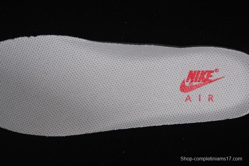 Nike Air Force 1 '07 Low Nezha Collaboration Grey Red Swoosh Casual Sneakers - DF0188-046