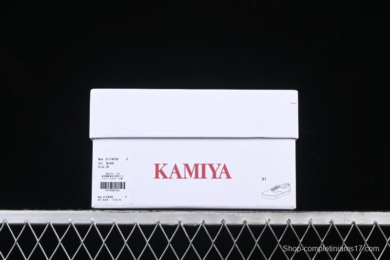 Kamiya Vulcanize Sneaker 23AW High-End Line Mihara Yasuhiro Dissolve Black White Suede Casual Low-Top Canvas Shoes - M.C3