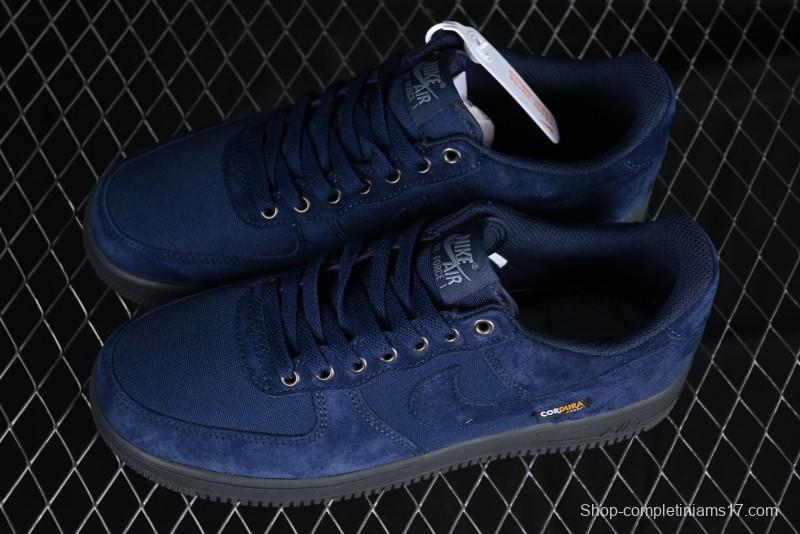 Nike Air Force 1 '07 Low Casual Sneakers in Light Blue with Full-Length Air Cushion - HQ3822-400