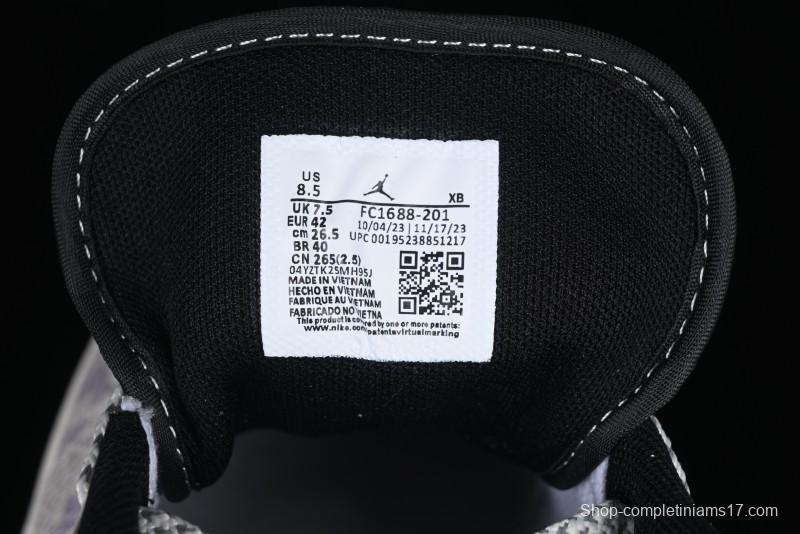 Nike Air Jordan 1 Low AJ1 Stussy Snake Year Limited Edition Purple Snake Grain High-End Custom Retro Basketball Shoes - FC1688-201