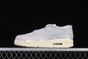 Nike Air Jordan 4 Remastered Sneakers with Textile Mesh Leather and Suede Upper - FQ7940-001