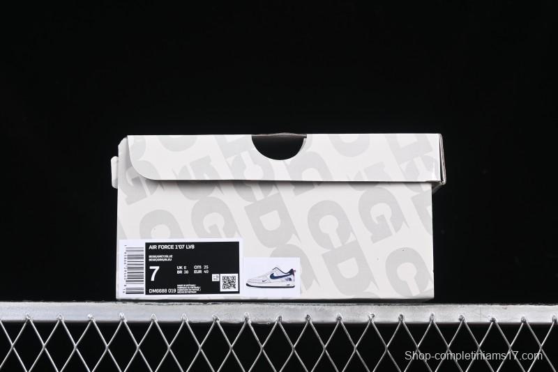 Nike Air Force 1 '07 Low The North Face x CDG Blue Double Swoosh Casual Sneakers - DM6688-019