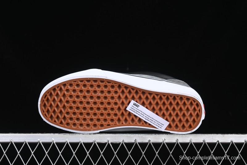 Vans Knu Skool Low-Top Retro Casual Vulcanized Sneakers in Grey Black - VN0009QCBDS