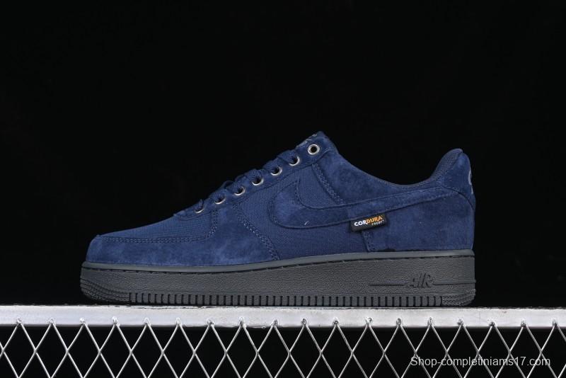 Nike Air Force 1 '07 Low Casual Sneakers in Light Blue with Full-Length Air Cushion - HQ3822-400