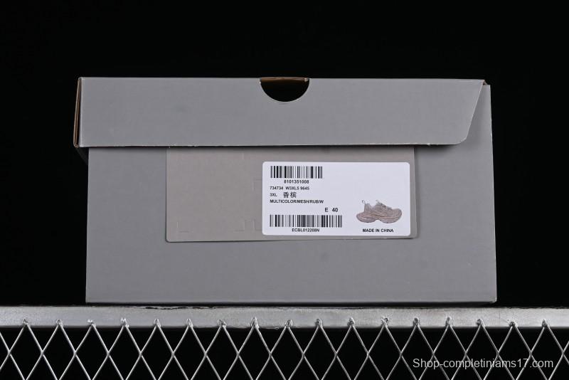 Balenciaga Phantom Sneaker Champagne Gold Full Diamond Trend Running Shoes - W3XL59645