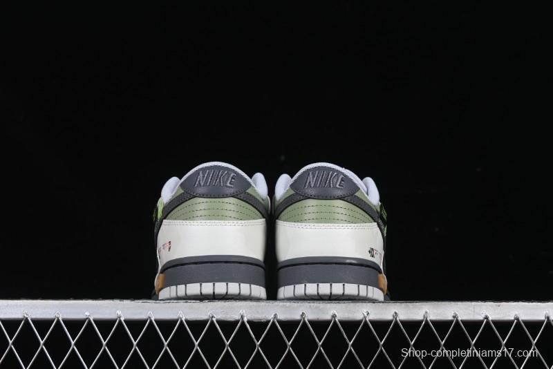 Nike Dunk Retro Low Grey Fog Panda Prank Mountain Theme Casual Sneakers - DD1391-103