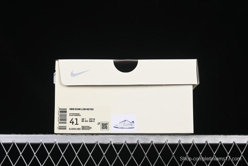 Nike SB Dunk Low MLB Collaboration Embroidered Blue Logo Anniversary Custom Low-Top Casual Skate Shoes - DJ2024-092