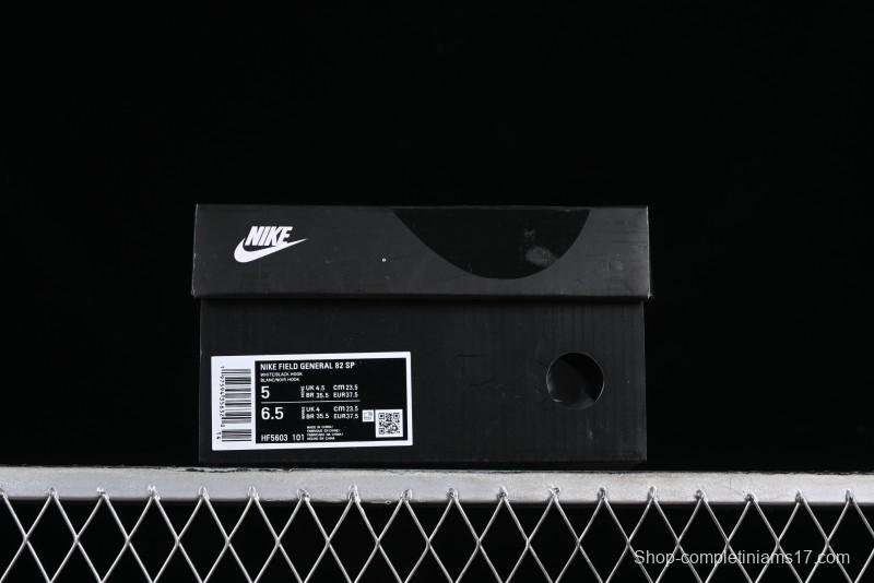 Nike Field General 82 Casual Sneakers with Classic Black and White Colorway - HF5603-101