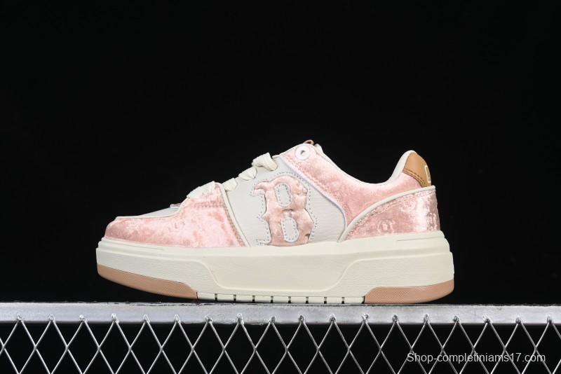 New York Yankees MLB Bigball Chunky Window Velvet Monogram Thick Platform Casual Running Shoes - 3ASXCVC4643BGS