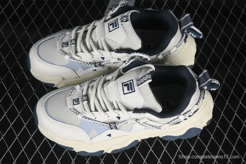 Fila Fusion Retro Mars Running Shoes with Lace-Up Design and Cushioned Sole - F12W432101FSH