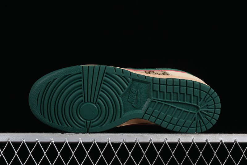 Nike SB Dunk Low Gucci Collaboration - Anniversary High-End Customized Low-Top Casual Sneakers - DQ1098-357