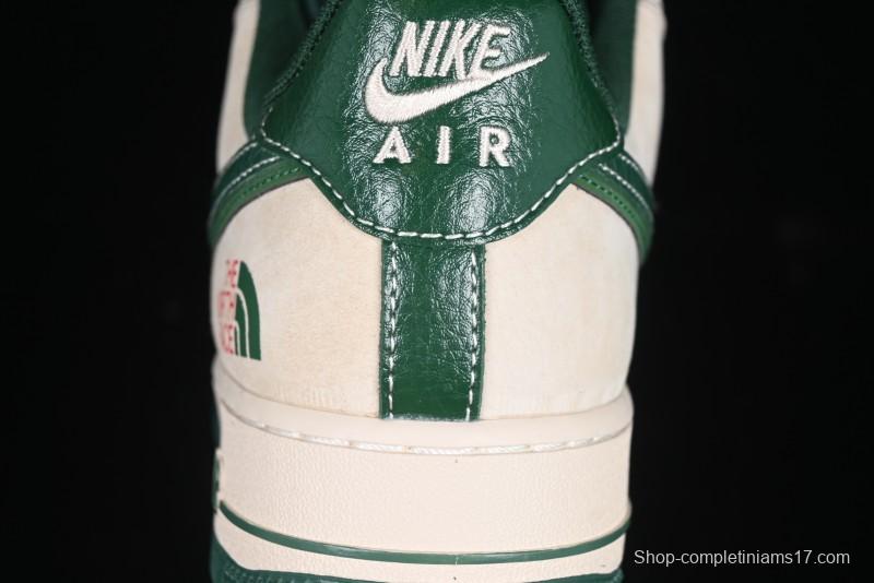 Nike Air Force 1 '07 Low The North Face Collaboration Green Snake Scale Casual Sneakers - DM6688-015