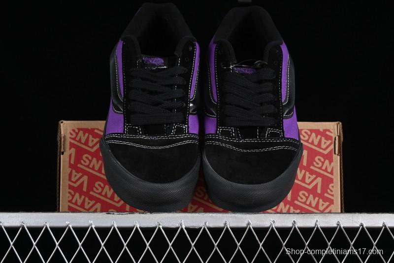 Vans Classics Knu Skool Black Purple Slip-On Shoes - VN0009QCSWE