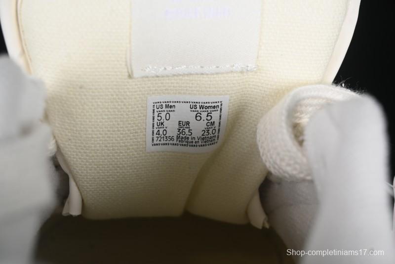 Vans Knu Skool Pearl White Chunky Sneakers with D-Ring Lacing System - VN000D22QC5