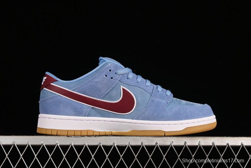 Nike SB Dunk Low "Phillies" Suede Casual Skate Shoes - DQ4040-400