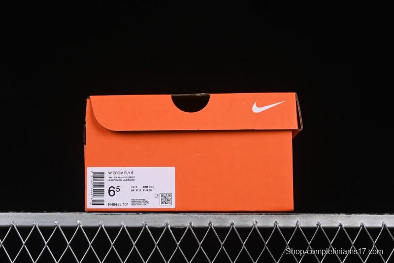 Nike Zoom Fly 6 Running Shoes with Flyknit and React Technology for Lightweight Cushioning - FN8455-101
