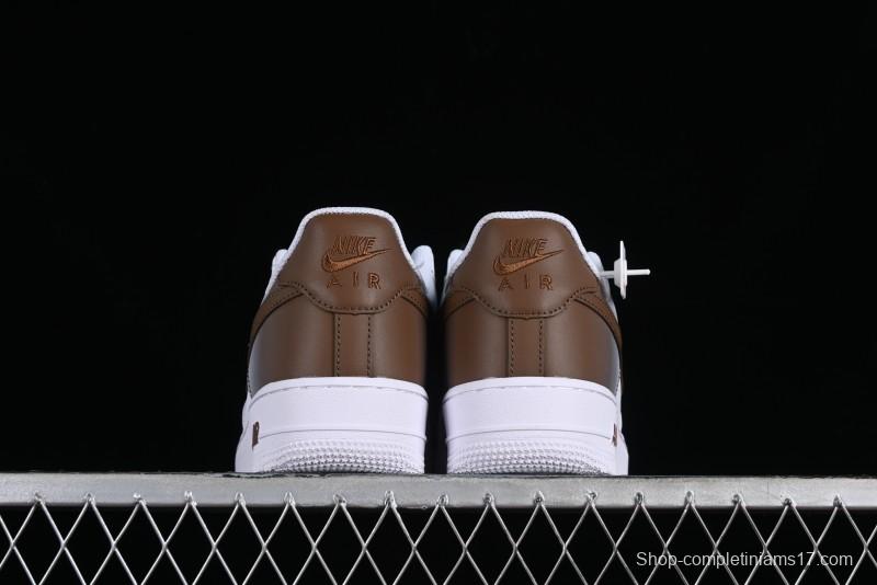 Nike Air Force 1 '07 Low Custom Anime Theme Gradient Brown Swoosh Casual Sneakers - FN0366-103
