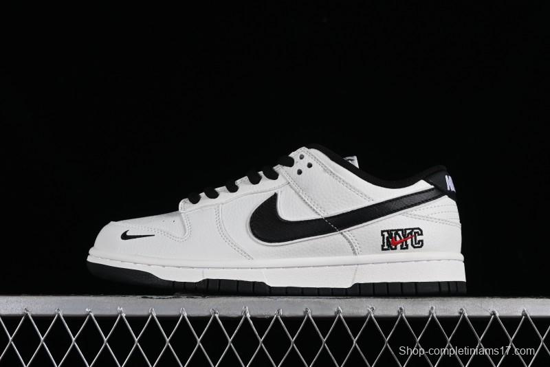 Nike SB Dunk Low NYC Collaboration Black Beige Low-Top Casual Skateboarding Shoes - NC2103-301