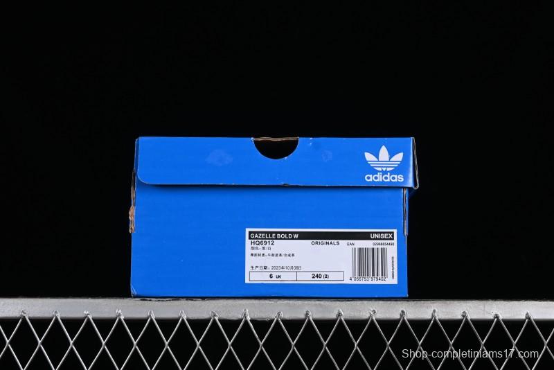 Adidas Originals Gazelle Bold HQ6912 Low-Top Sneakers with Thick Sole for Casual Wear, Non-Slip and Durable - HQ6912