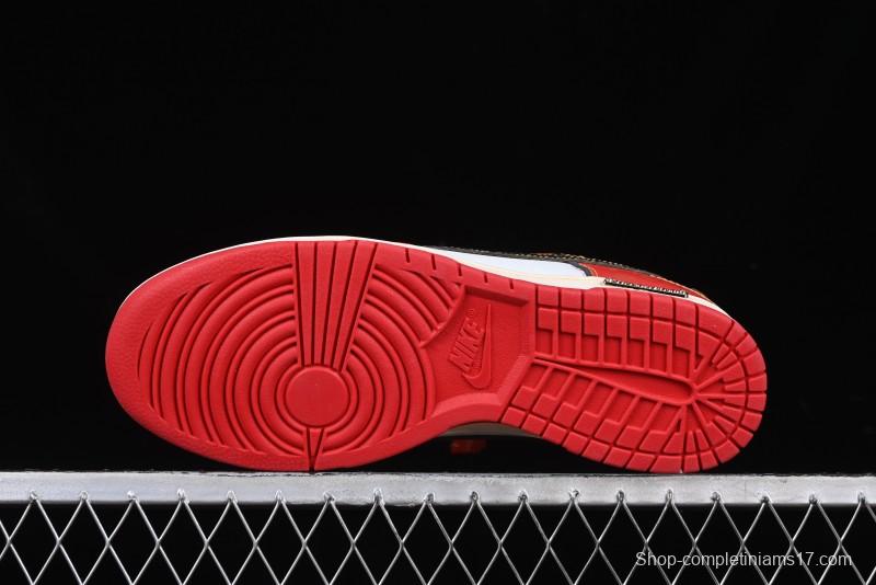 Nike SB Dunk Low Chinese New Year Celebration Red Anniversary High-End Custom Low-Top Casual Skate Shoes - RW1220-005