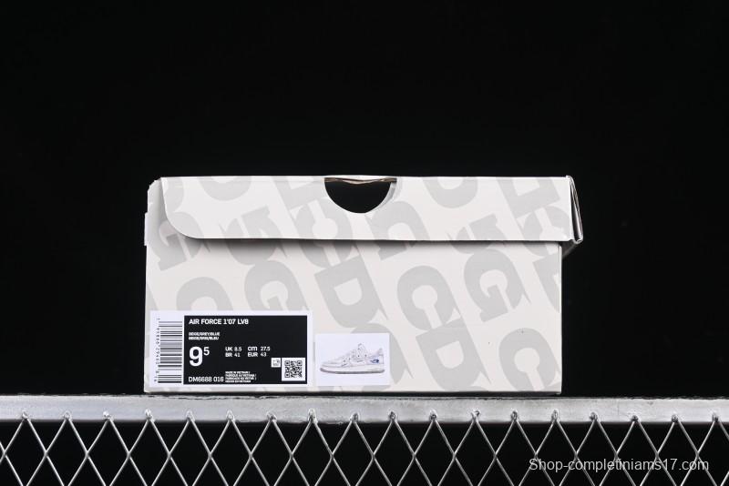 Nike Air Force 1 '07 Low The North Face Collaboration Silver Swoosh Drawstring Casual Sneakers - DM6688-016