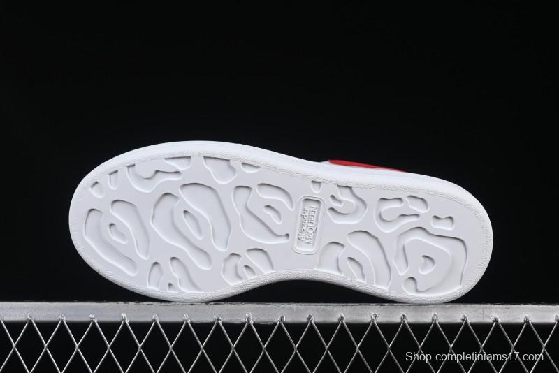 Alexander McQueen Oversized Sneakers with Red Suede Heel Detail - D.E5