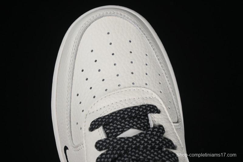 Nike Air Force 1 '07 Low Ted x Portland Triple Collaboration Reflective Black Casual Sneakers - DD8959-706