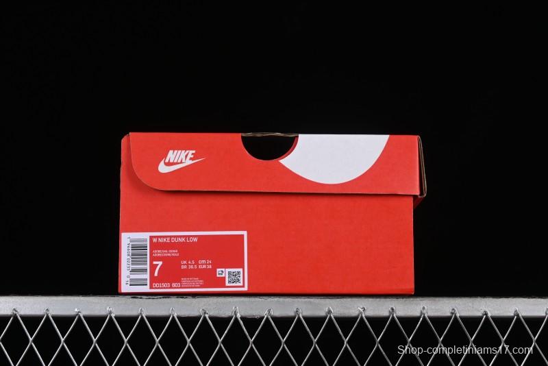Nike Dunk Low SB Casual Sneakers in Strawberry Bear Colorway - DD1503-603