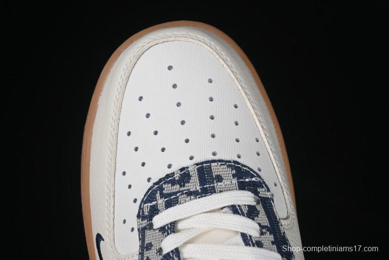 Nike Air Force 1 '07 Low Dior Collaboration Grey Knit Casual Sneakers - KK1988-052