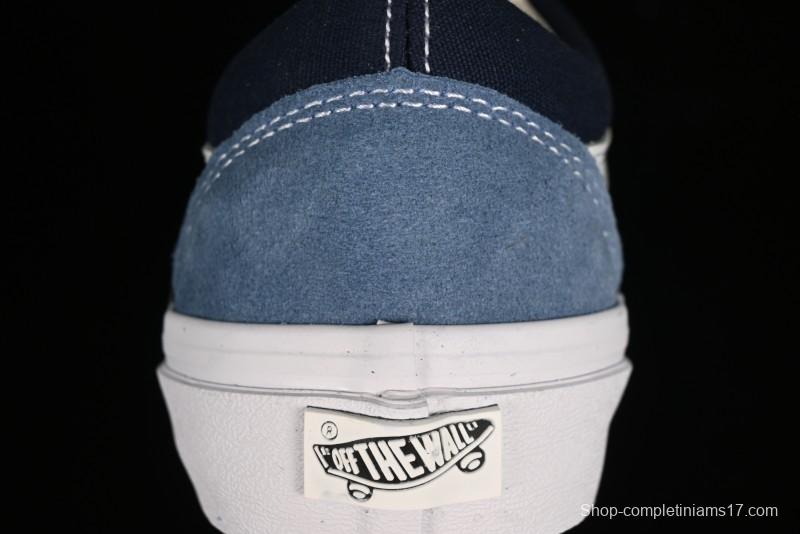 Vans Sk8-Mid Reissue 83 High-End Blue Suede Retro Skate Shoes - VN000CQDDWR