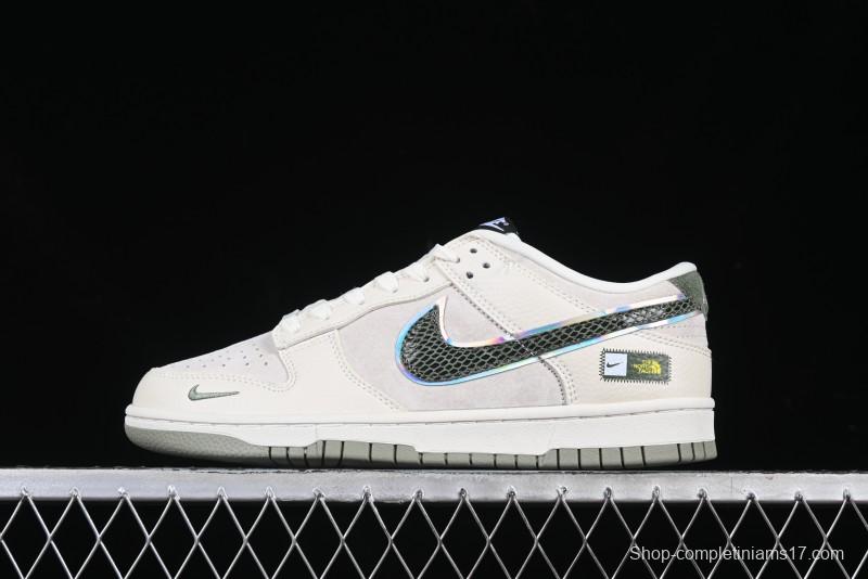 Nike SB Dunk Low The North Face Year of the Snake Anniversary Edition Customized Low-Top Casual Skate Shoes - KK1333-025