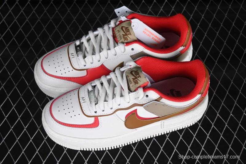 Nike Air Force 1 Shadow Lightweight Elevated Low-Top Casual Sneakers - HQ3400-030