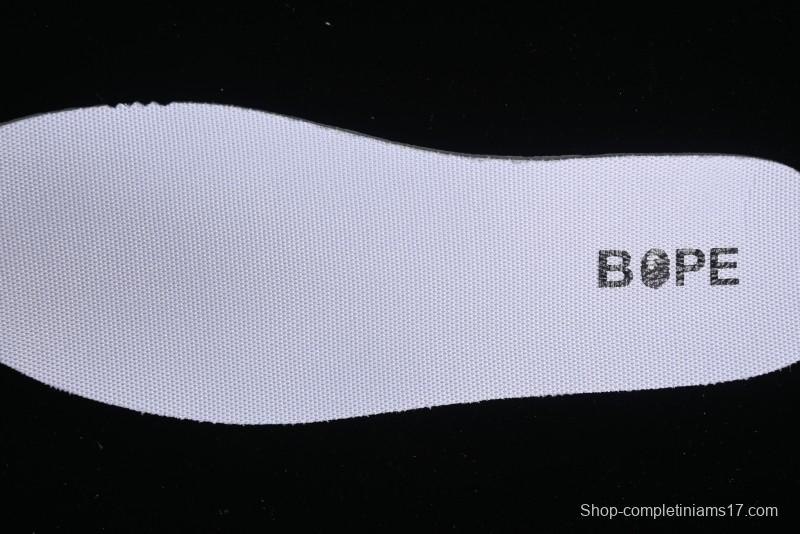 Nike SB Dunk Low BAPE Collaboration - Off-White Mini Blue Swoosh Anniversary High-End Custom Low-Top Casual Sneakers - XD6188-027