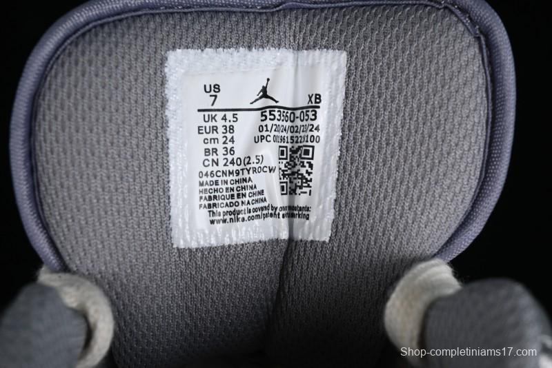 Nike Air Jordan 1 Low AJ1 Panda Prank Modern Gray Floral Low-Top Casual Sneakers - 553560-053