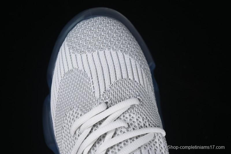 Grounds Bubble High Platform Sneakers White Gray - AJE5