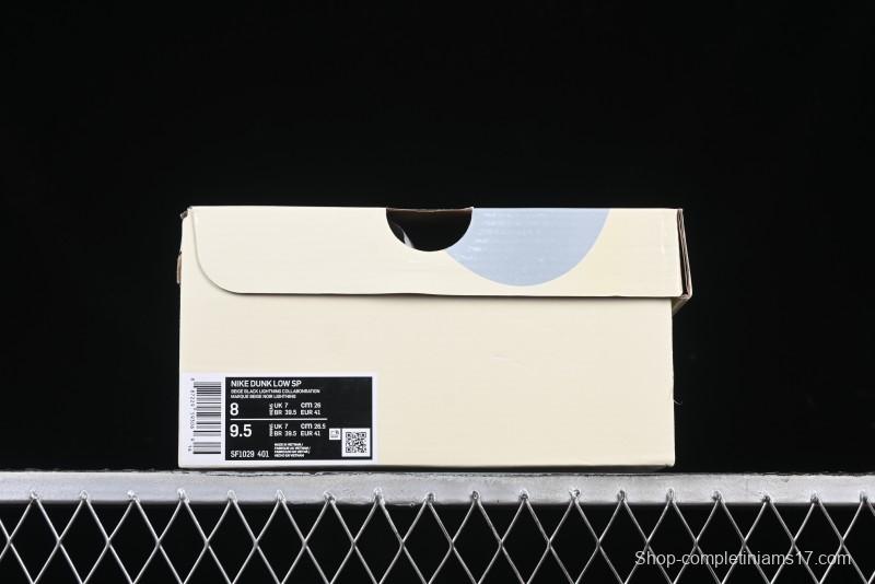 Nike SB Dunk Low Lightning Collaboration Black Swoosh Anniversary Custom Low-Top Skate Shoes - SF1029-401