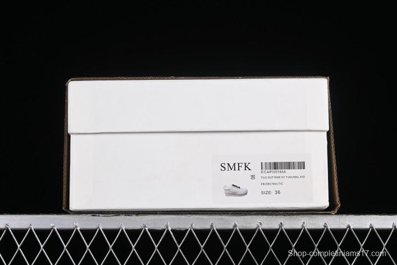 SMFK Comfortable Chunky Sole White Sneakers - T.D4