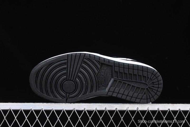 Nike Air Jordan 1 Low Retro Basketball Shoes in Black and White - 553558-043