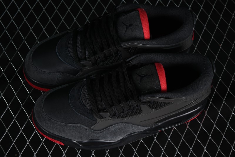 Nike Air Jordan 4 Remastered Sneakers with Textile Mesh, Leather and Suede Upper - FQ7939-060