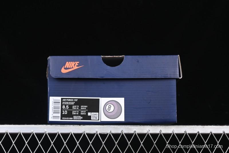 Nike Air Force 1'07 Low "Black Eight" Custom Casual Sneakers for Autumn Winter - YD2425-808