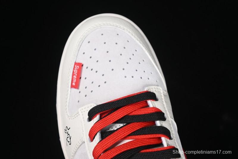 Nike SB Dunk Low Year of the Snake Series - Black Snakeskin with Black Swoosh Anniversary Custom Low-Top Casual Skate Shoes - DM6868-012