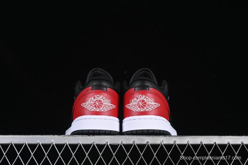 Nike Air Jordan 1 Low AJ1 Red Black Low Top Casual Sneakers - 553558-067