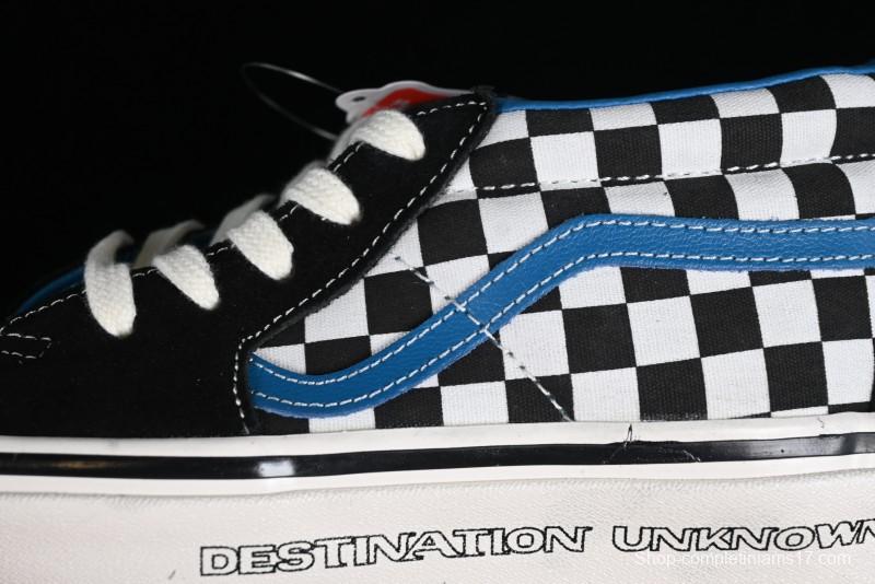 Vans SK8-Mid x Liberaiders Origami Checkerboard Mid-Top Casual Skate Shoes - VN0A3TKNQXH